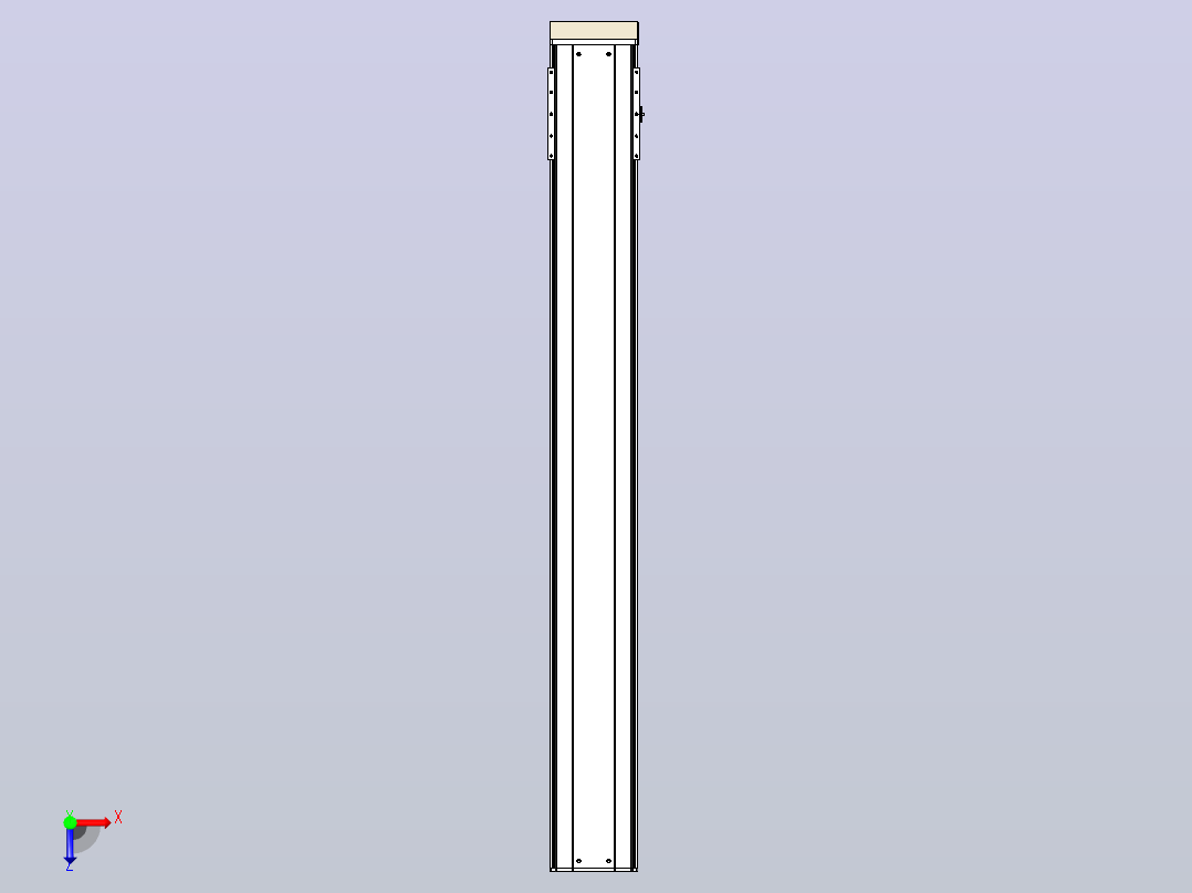 日规模组半封闭丝杆TPA-HNR-220D-3210C-L1700-MP-C-P1K-N3俯视图