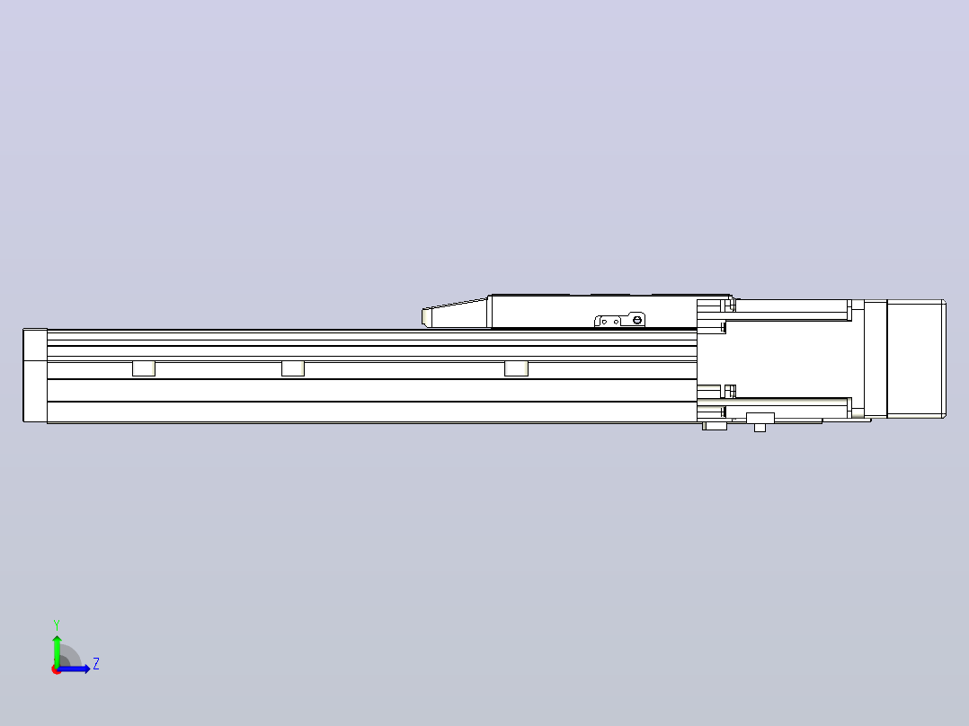 滚珠丝杠直线轴内置导轨TPA-GCR-170-2510C-L250-MR-M75-N3左视图