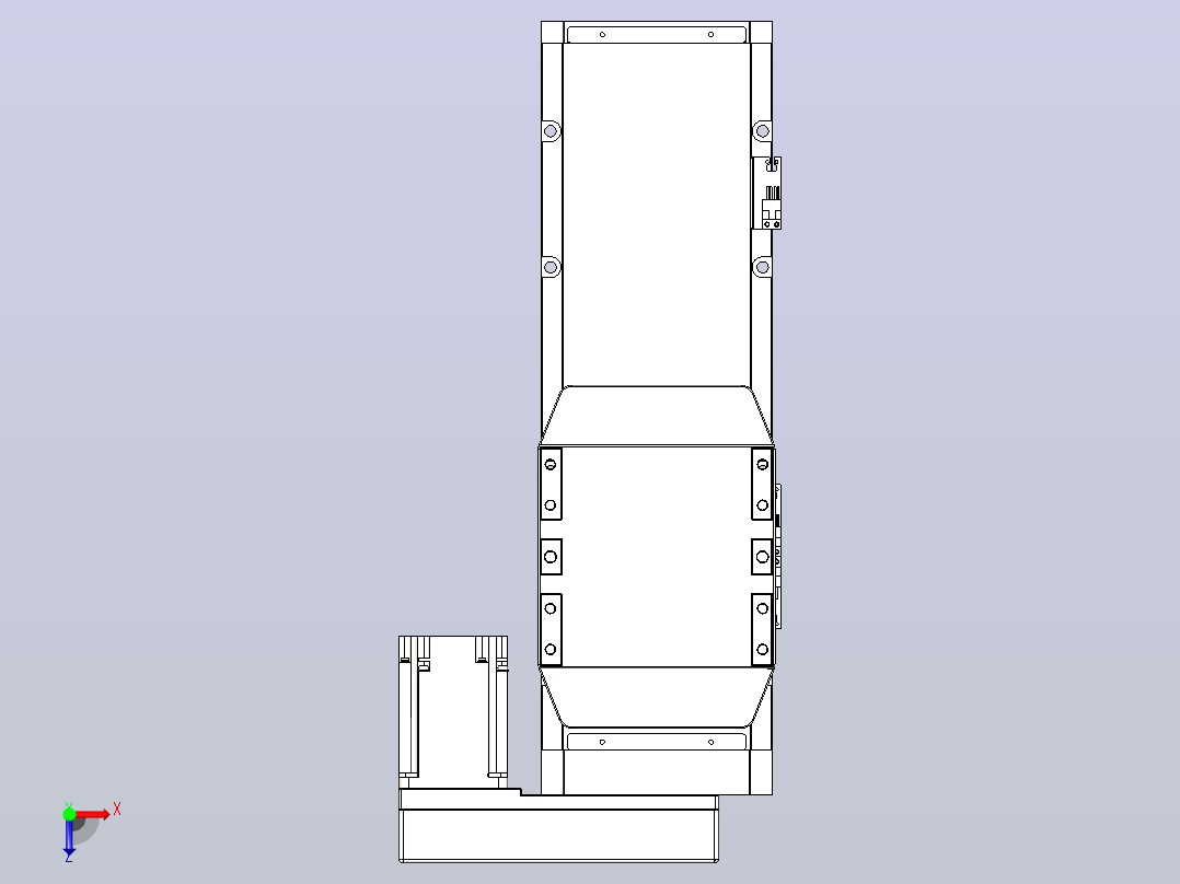 滚珠丝杠直线轴内置导轨TPA-GCR-170-2510C-L250-MR-M75-N3俯视图