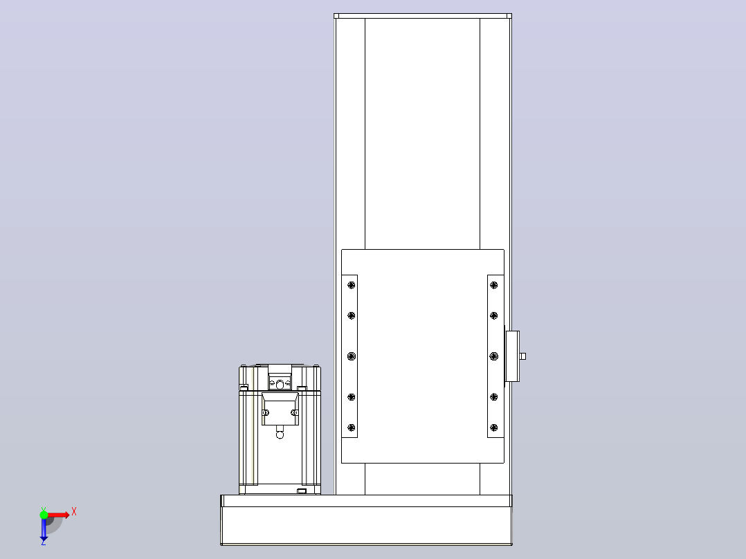 滚珠丝杠直线轴带导轨全封闭TPA-HCR-175D-2510C-L200-ML-Y-P75-N3俯视图
