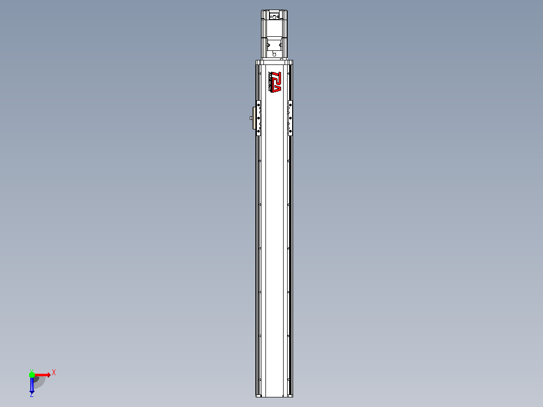 日规模组半封闭丝杆TPA-HNR-85D-1610C-L550-M-Y-P20-N3俯视图