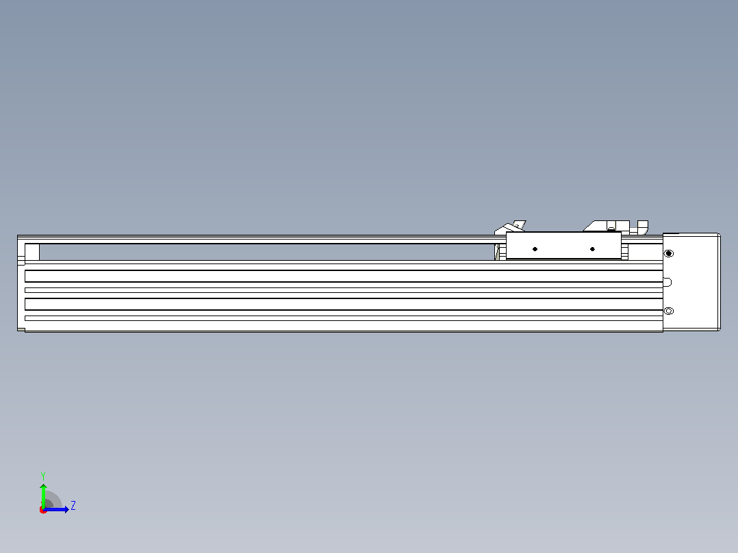 日规模组半封闭丝杆TPA-HNR-85S-1610C-L300-MR-C-P20-N3左视图