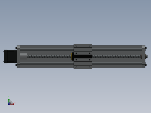 滚珠丝杆 直线模组 机械素材3D图纸自动化设备solidworks模型前视缩略图