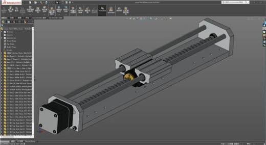 滚珠丝杆 直线模组 机械素材3D图纸自动化设备solidworks模型缩略图