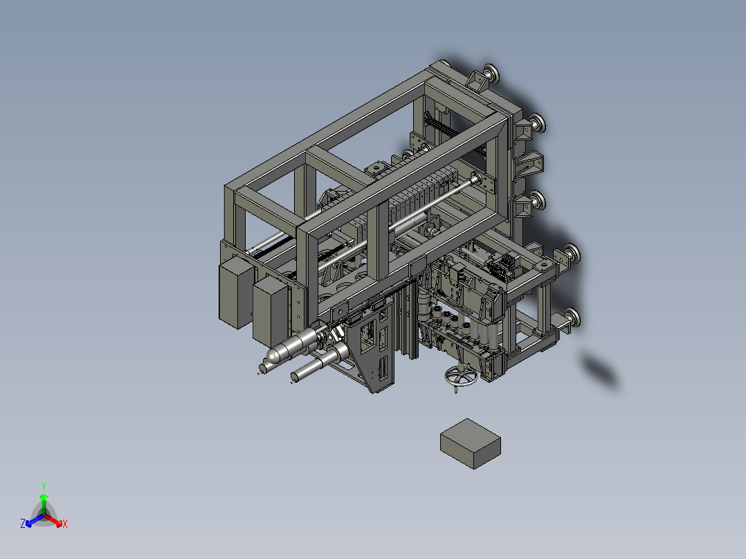 重型移栽压合机（铆合机）3D模型