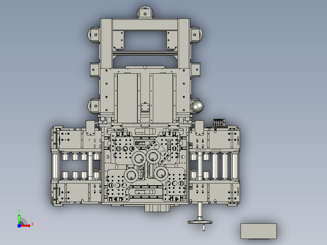 重型移栽压合机（铆合机）3D模型前视图