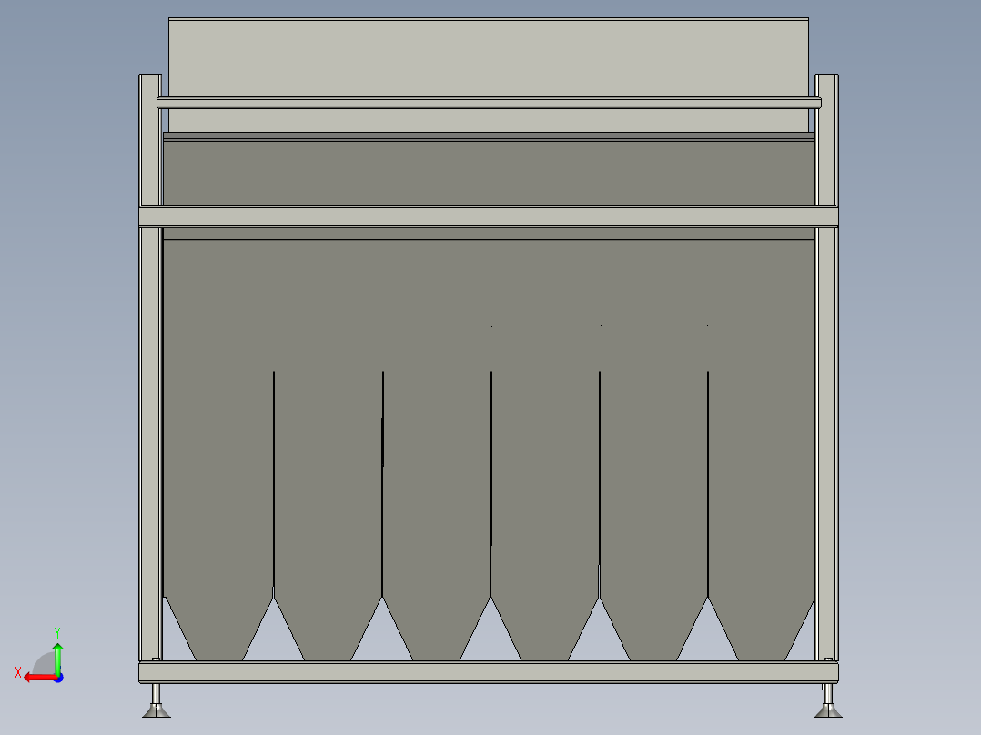 粮食色选机3D后视图