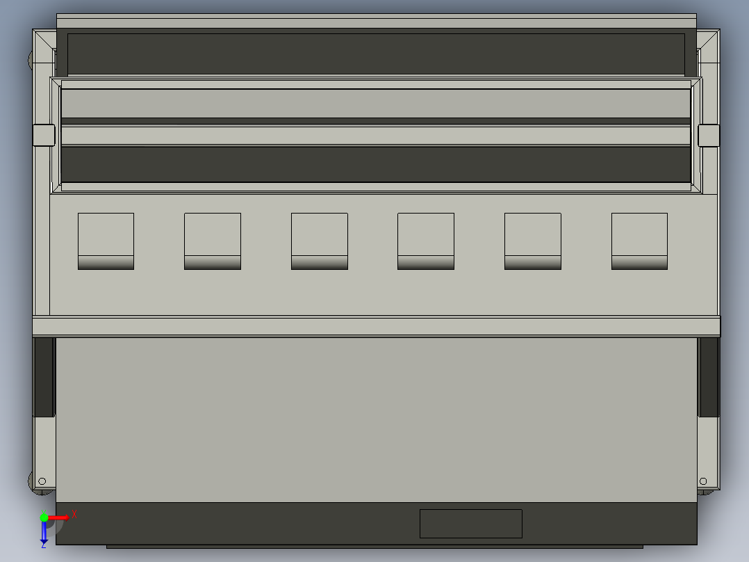 粮食色选机3D俯视图
