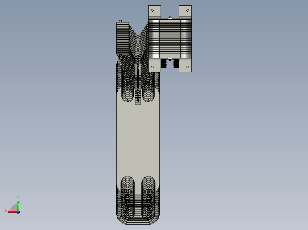 热交换器后视图