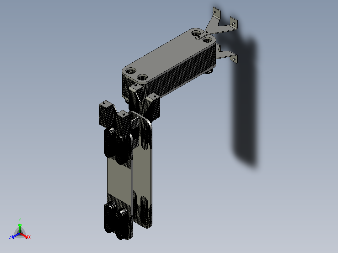 热交换器正等轴测图