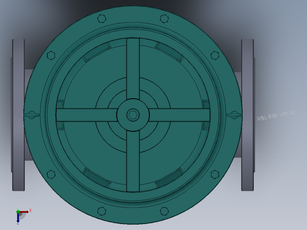 气动调节阀-304 DN25-DN300俯视图