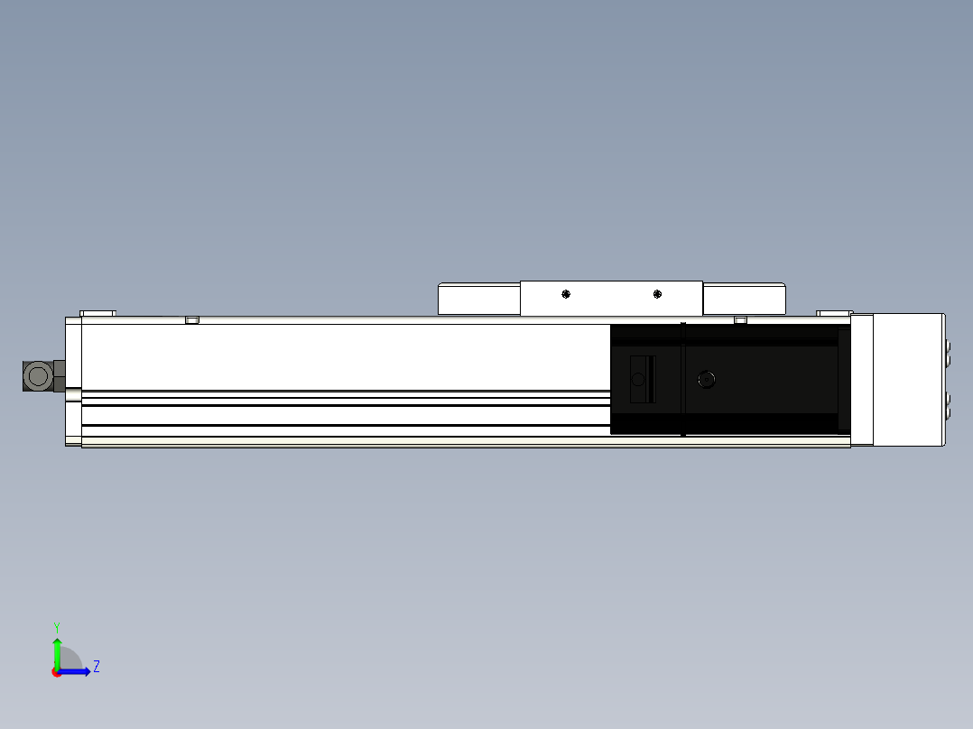 Toyo东佑达直线模组-ECH14-150-BR-200W+煞車左视图