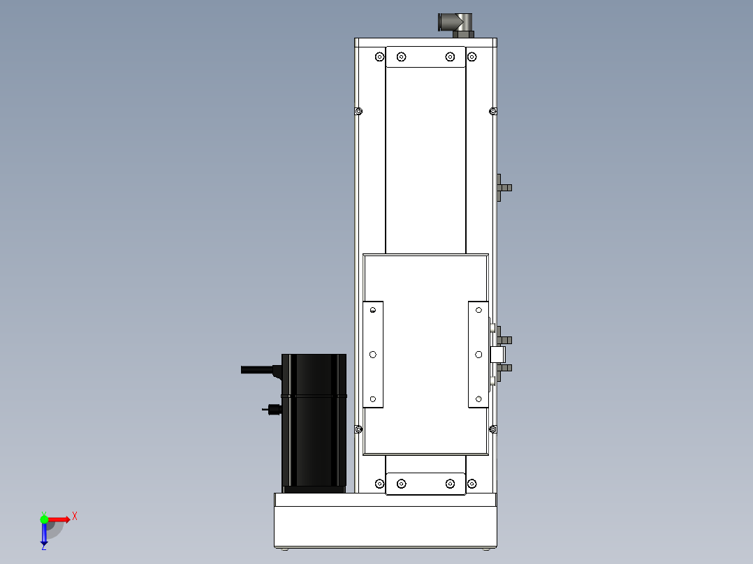 Toyo东佑达直线模组-ECH14-150-BR-200W+煞車俯视图
