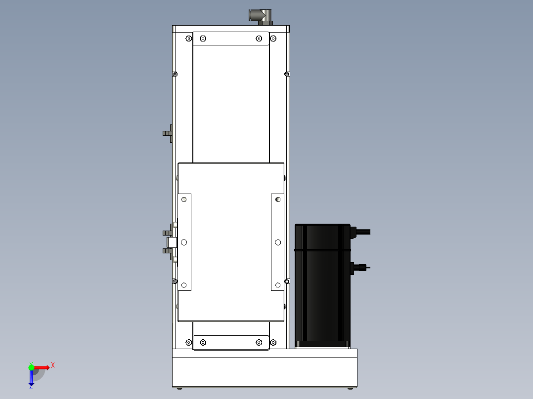Toyo东佑达直线模组-ECH17-150-BL-750W+煞車俯视图