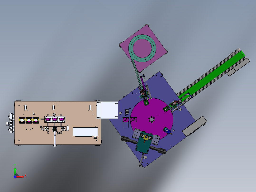 自动供料机3D 包含工程图前视图