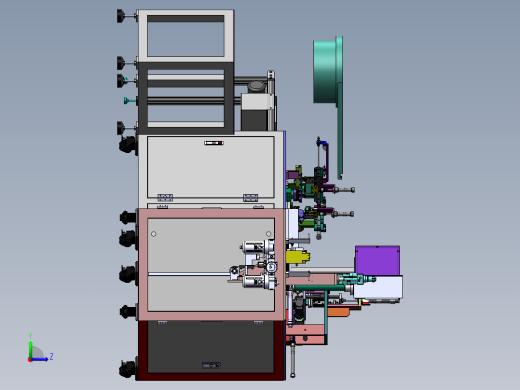 自动供料机3D 包含工程图左视缩略图