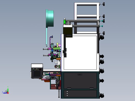 自动供料机3D 包含工程图右视缩略图