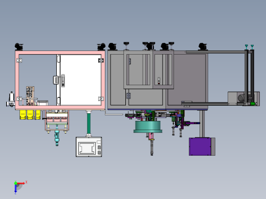 自动供料机3D 包含工程图俯视缩略图