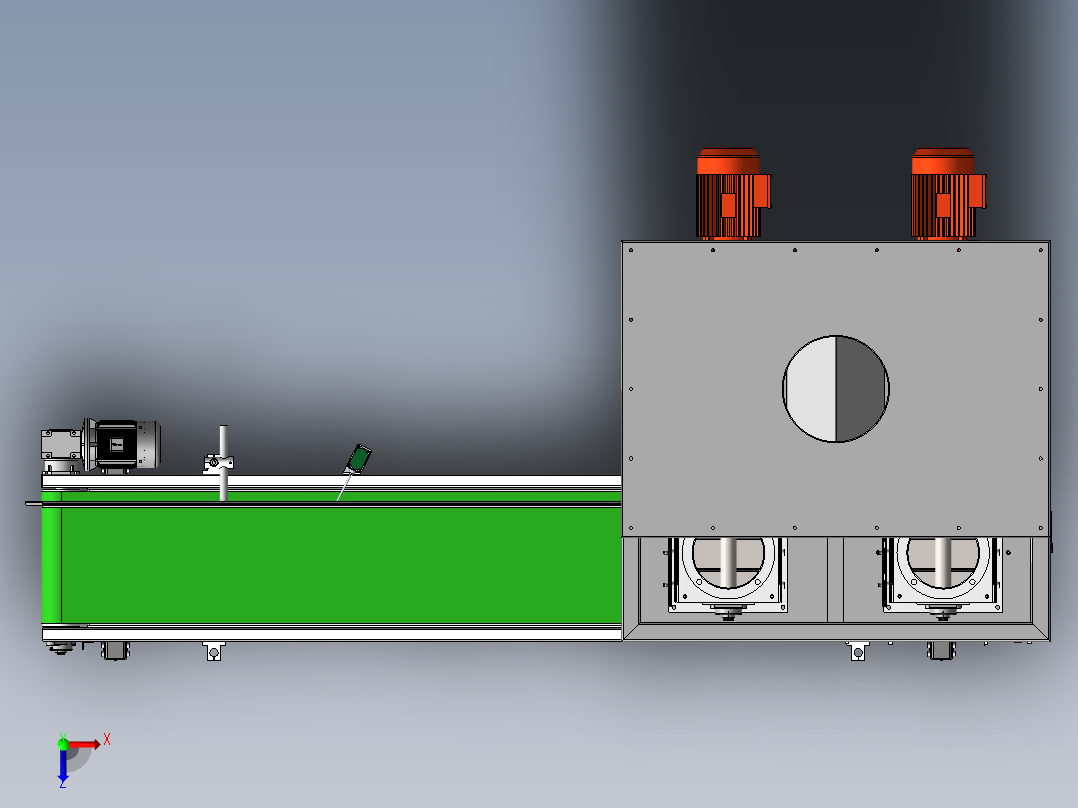 定量包装秤（双体秤）俯视图