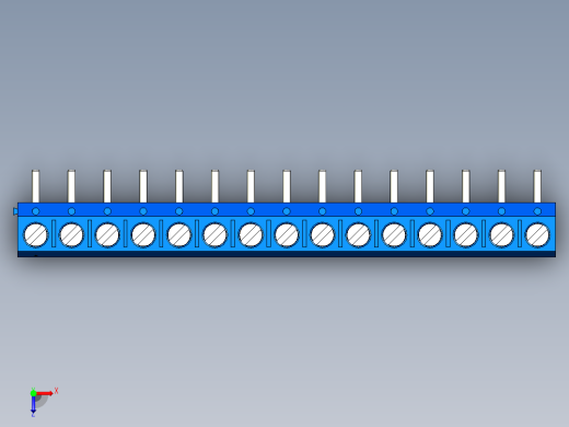 DEGSON DG301 系列 5.0mm 接线端子-DG301R-5.0-15P-12-00AH俯视缩略图