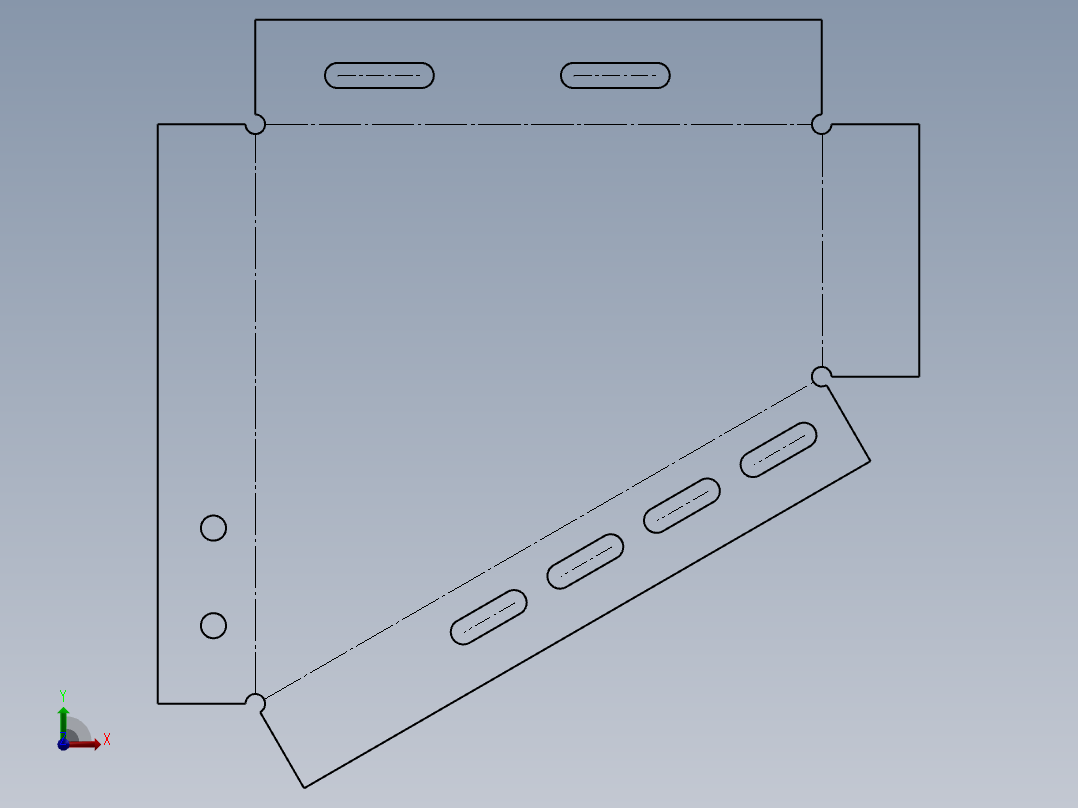 SW建模练习题-practice 28前视图