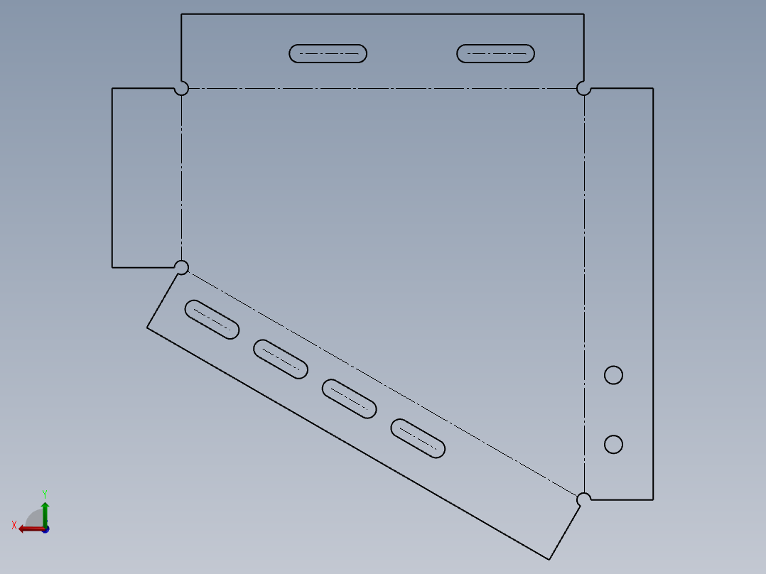 SW建模练习题-practice 28后视图