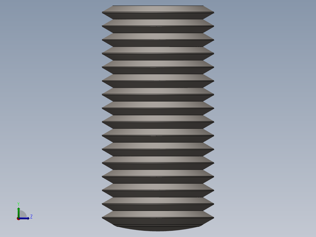 紧固件-0.7500 Allen Screw左视图