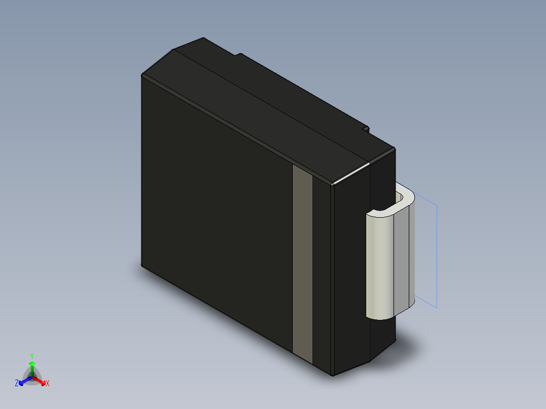 分立半导体元件封装-DO-214AB正等轴测图