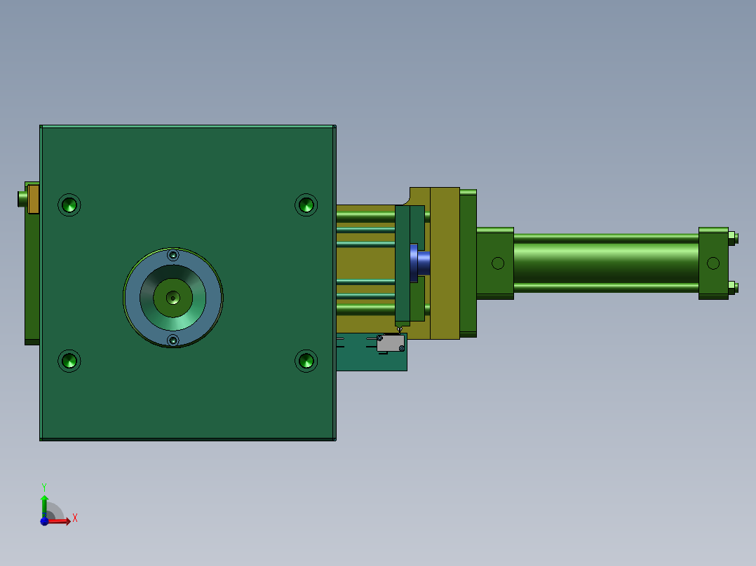 全3D包胶模具前视图
