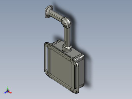 向上固定底座+转角+箱体连接器+控制箱