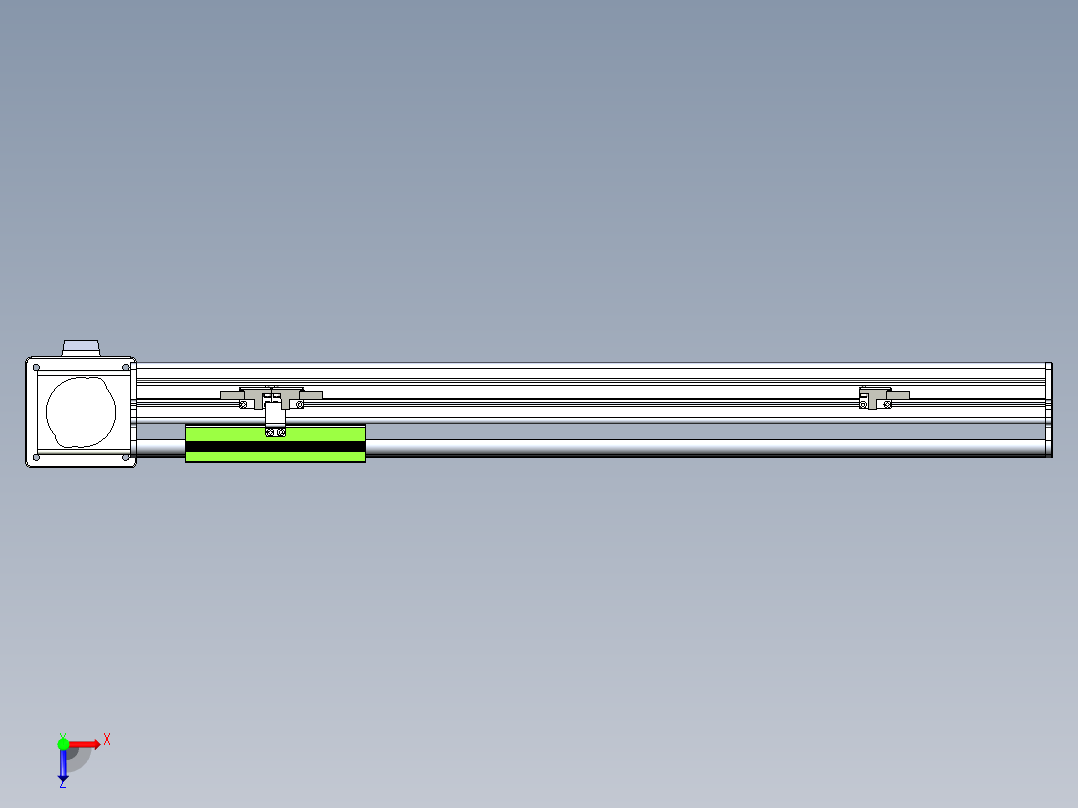 同步带滑台-半封闭B13-L90-S450-L-Z86-D3俯视图