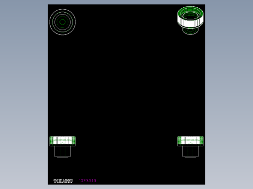 把手(塑膠)1079,1080-2D多系列多零件图纸模型