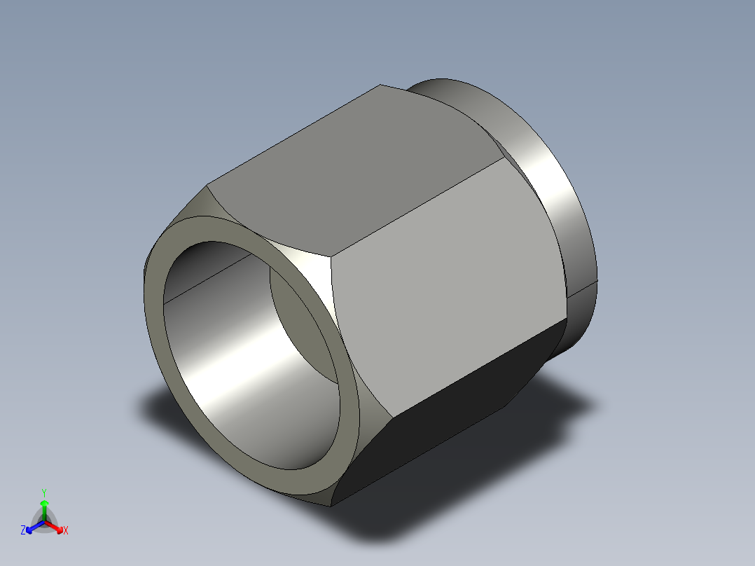 卡套式工业通用硬管接头6_fnu-s主视图