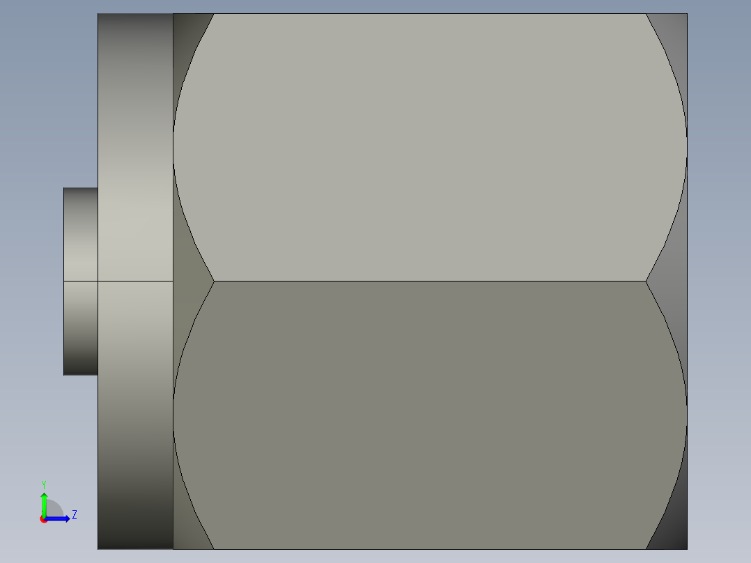 卡套式工业通用硬管接头6_fnu-s左视图