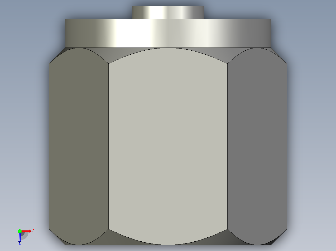 卡套式工业通用硬管接头6_fnu-s俯视图