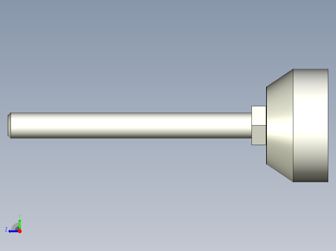 橡膠固定腳座5550,5551-3D多系列多零件图纸模型右视图