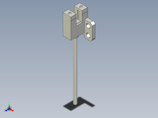 槽型光电传感器LU-R45_3D正等轴测缩略图