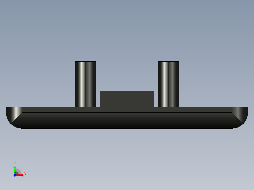 型材-BR 45X45 COVER CAP WITH HOLE KJN523442前视图