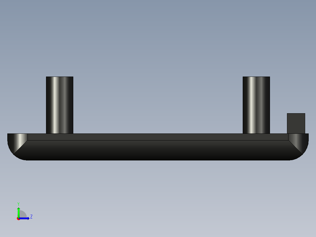 型材-BR 45X45 COVER CAP WITH HOLE KJN523442左视图