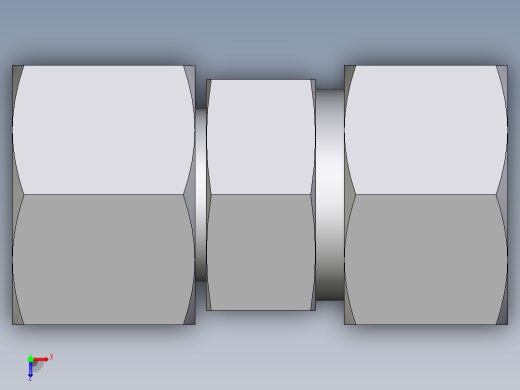 卡套式工业通用硬管接头EO_Distance_piece_adapter_DA15ZL71俯视缩略图