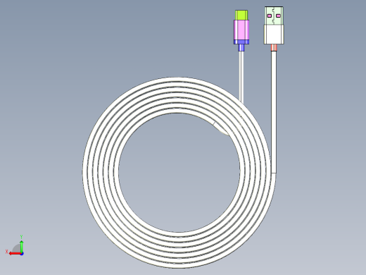 Usb c型电缆盘绕后视缩略图
