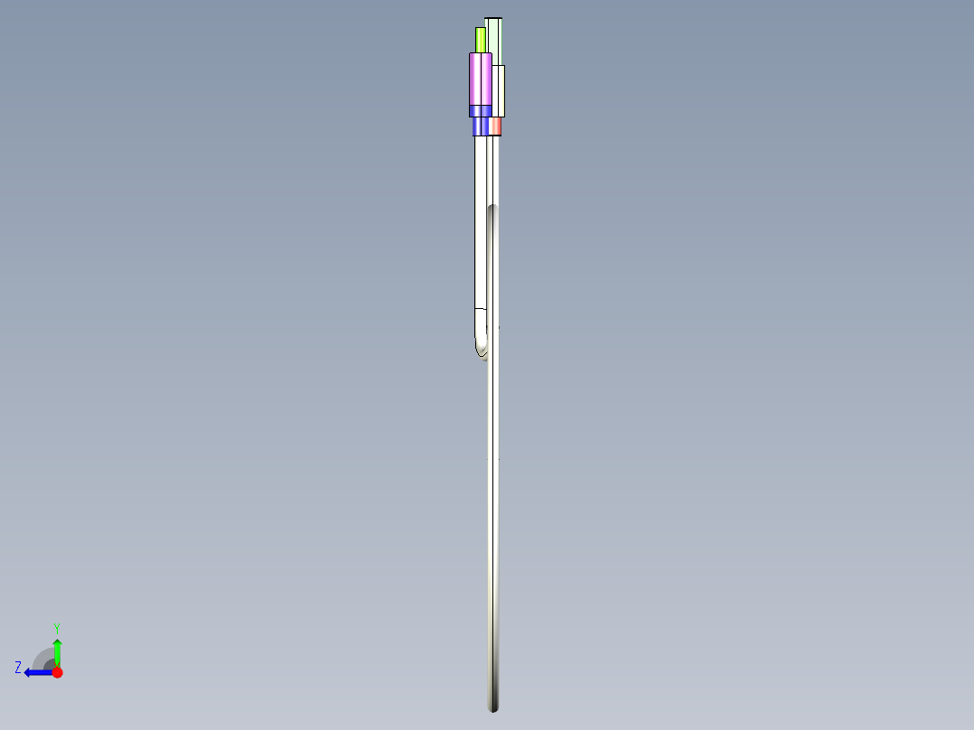 Usb c型电缆盘绕右视图