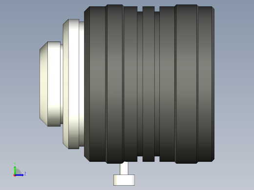 基恩士CV-L16_kc图纸模型左视缩略图