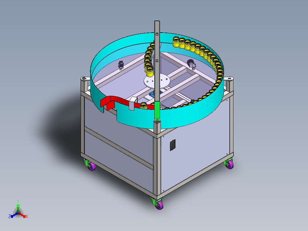 转盘正等轴测图
