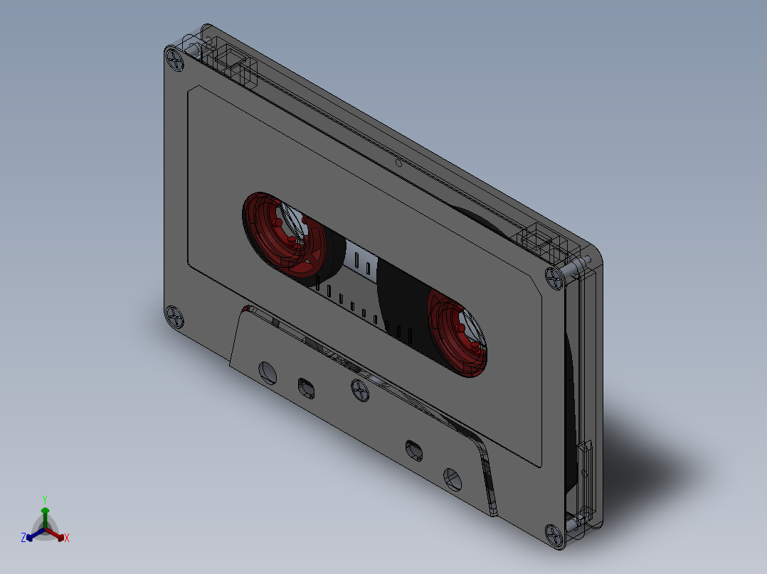 旧磁带正等轴测图