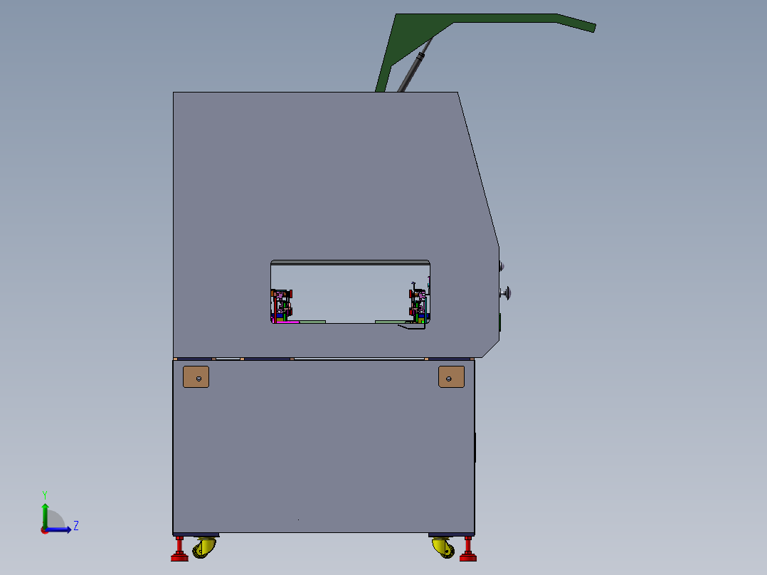 日本企业涂布机左视图