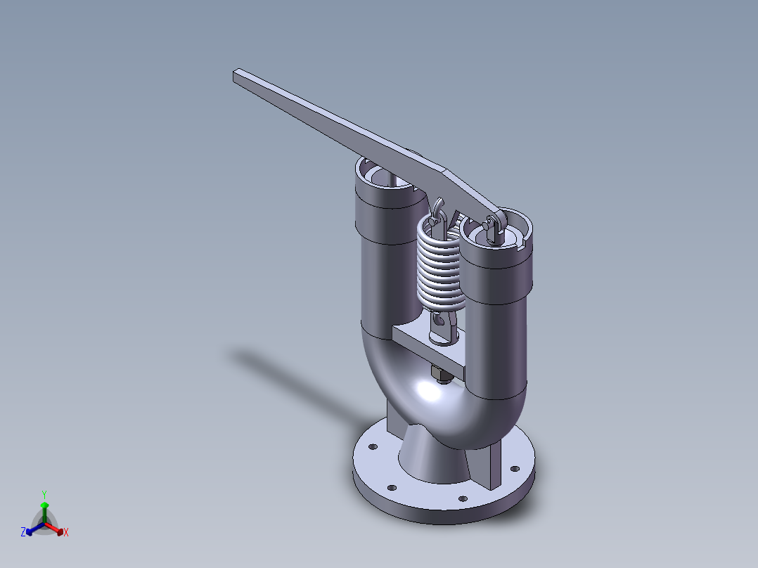 安全阀正等轴测图