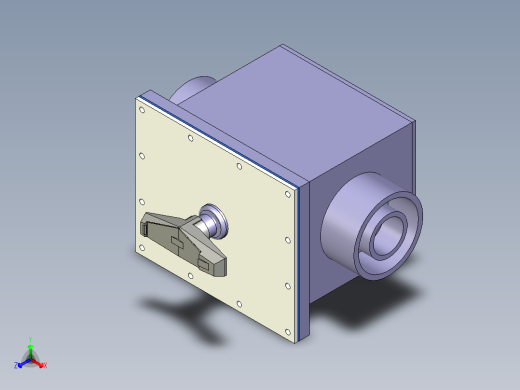 [PVC x PVC_EPDM] 手动阀箱外手柄Manual Vavle Box-External Handle正等轴测缩略图