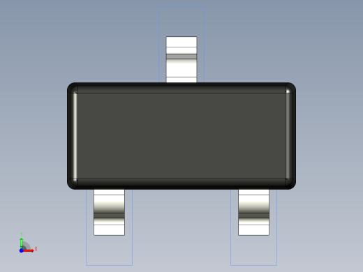分立半导体元件封装-TO-236AB前视缩略图
