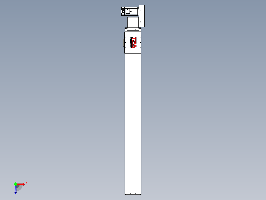 同步带全封闭直线模组TPA-HCB-110D-90-L900-ML-C-P40-N3俯视图